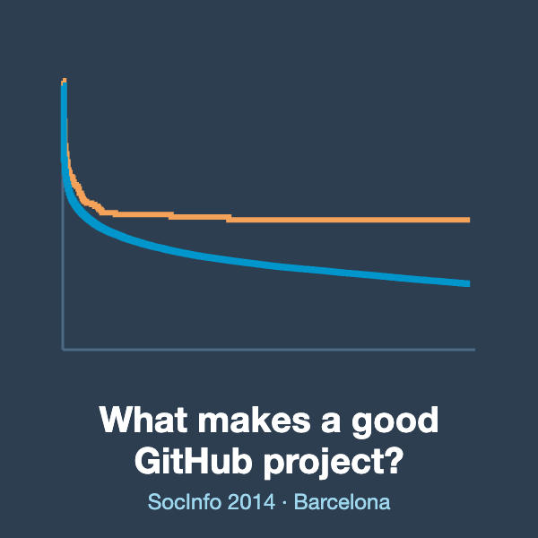 What makes a good GitHub project? My talk at SocInfo 2014